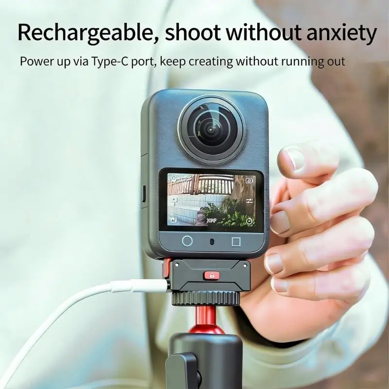 

Quick Release Adapter Charging Dock For Camera Durability Aluminum Alloy Stand with Buckles Lock 1/4in Hole 83CE