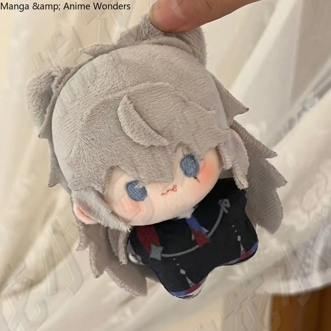 

10cm Anime Lappland Arknights Cosplay Cartoon Fluffy Puppet Keyring Printing Cute Maumet Keychain Plaything Widget Gift
