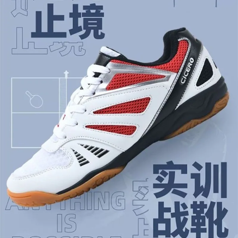 2026 New Arrival Badminton Unisex Shoes Top Quality Sport Court Shoes Non-Slip Sneakers Wearable Table Tennis Men Women Shoe