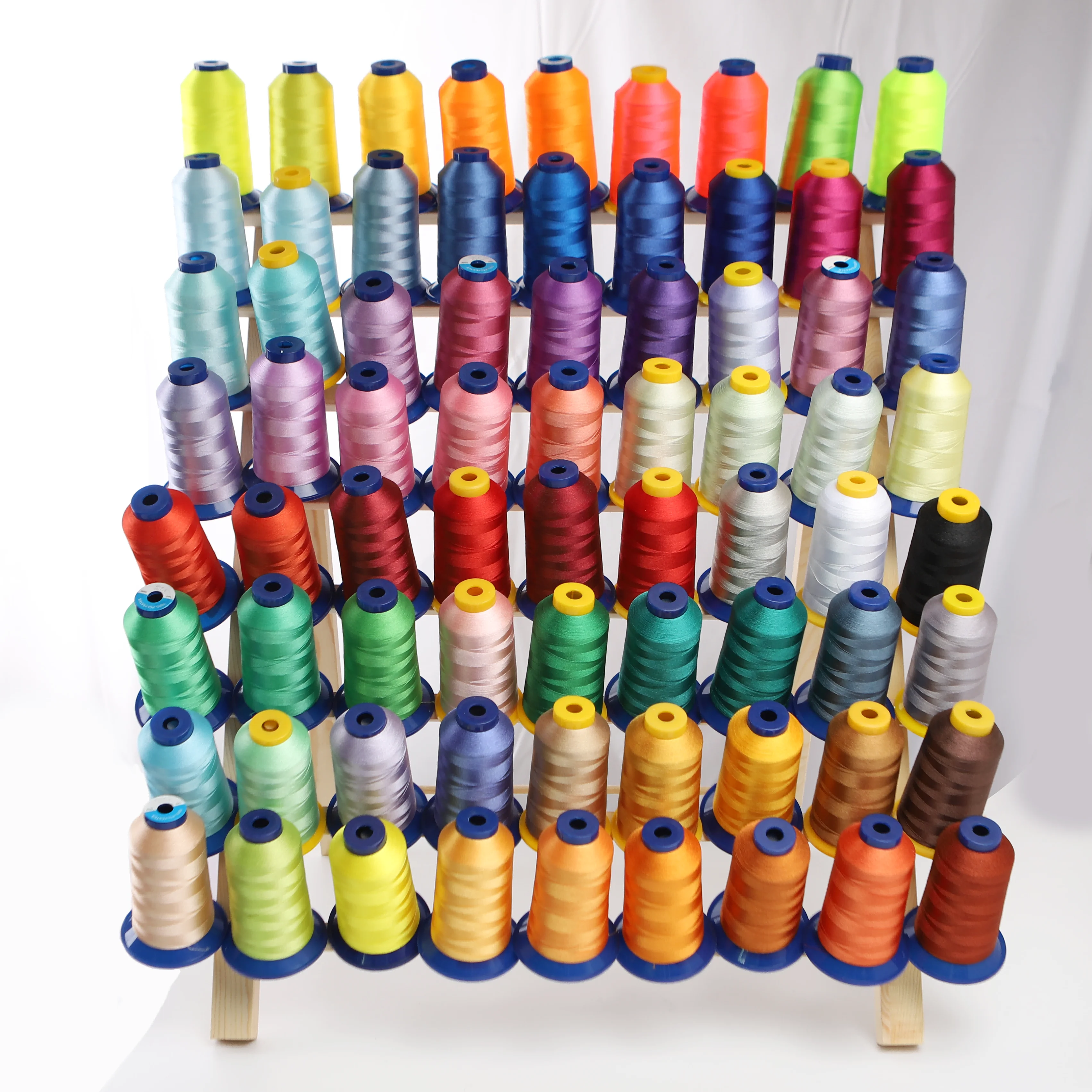 120D/2 4000M Polyester Embroidery Thread For Brother Singer Household Industrial Machine Regular Thickness 70 Colors Available