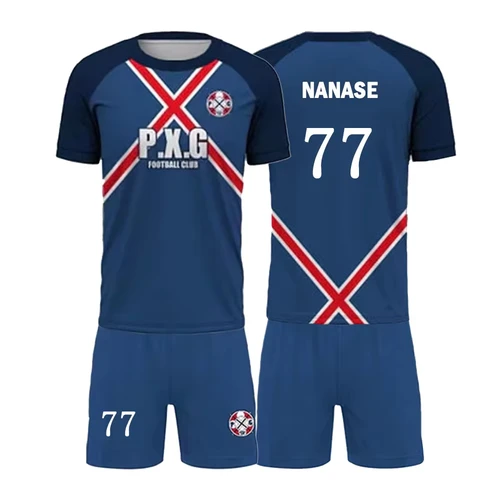 Imagen 2 del producto Nuevo traje de fútbol de Anime Blue Lock P.X.G para hombre, camiseta deportiva de moda con estampado 3d de juego de rol, pantalones cortos, conjunto de dos piezas para niños