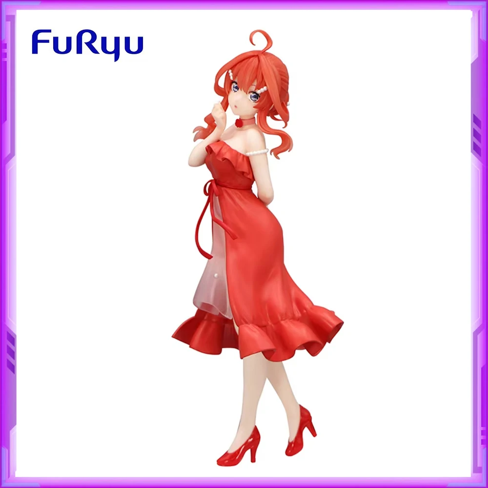 Original FuRyu TTI The Quintessential Quintuplets Nakano Itsuki Red dress Anime Figures Action Figure Model Toys Christmas Gifts