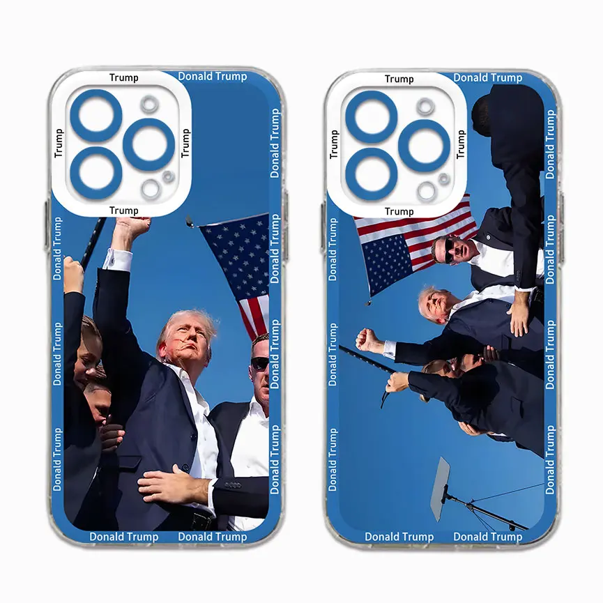 Donald T-Trump 2024 Ace Phone Case For iPhone 15 14 13 12 11 Mini Pro Max X XR XSMax 6S 6 7 8 Plus SE20 Transparent Cover