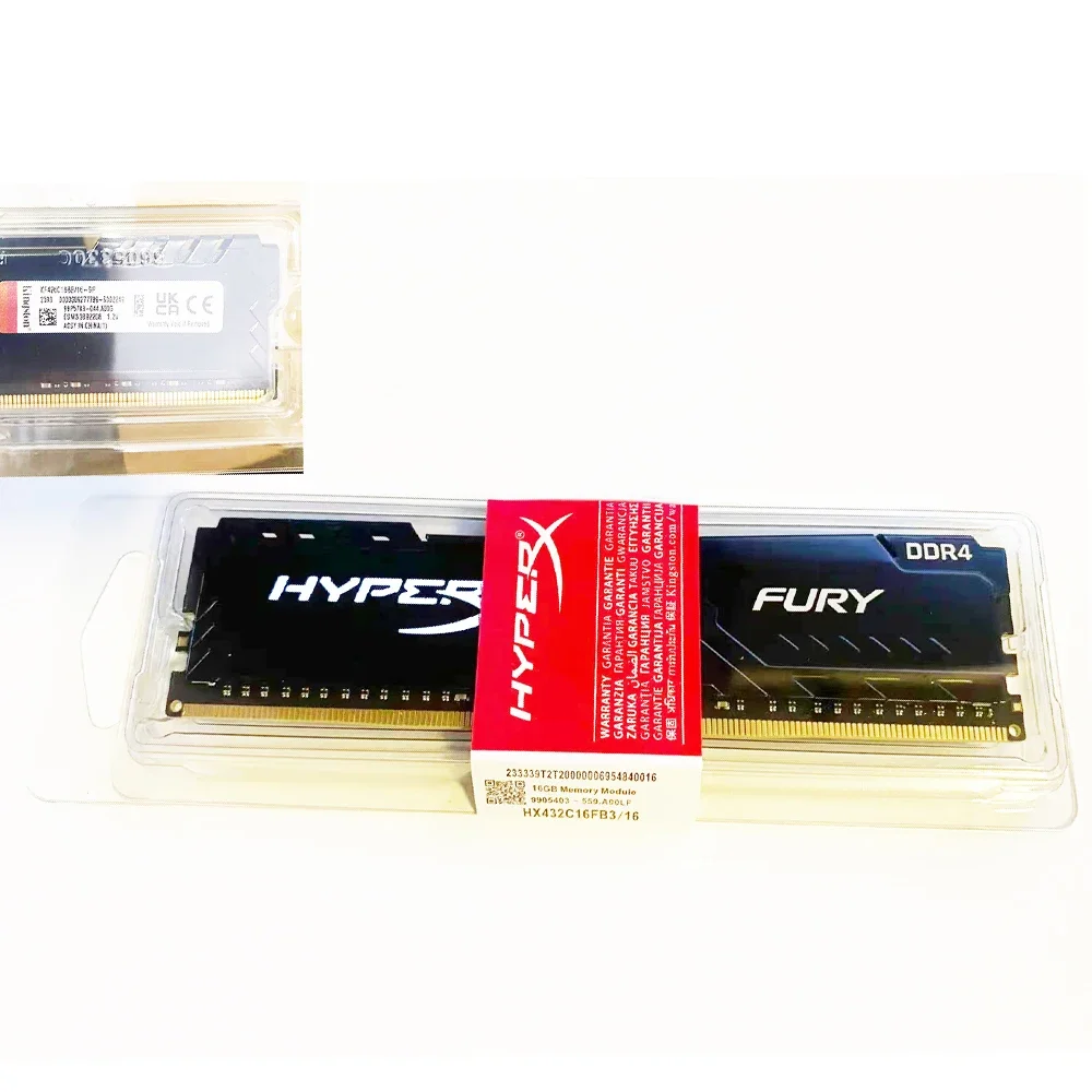 Hyperfury-デスクトップRAM,ddr4,16gb,32gb,2133mhz,2400mhz,2666mhz,3200 mhz,udimm,PC4-19200, 21300, 25600