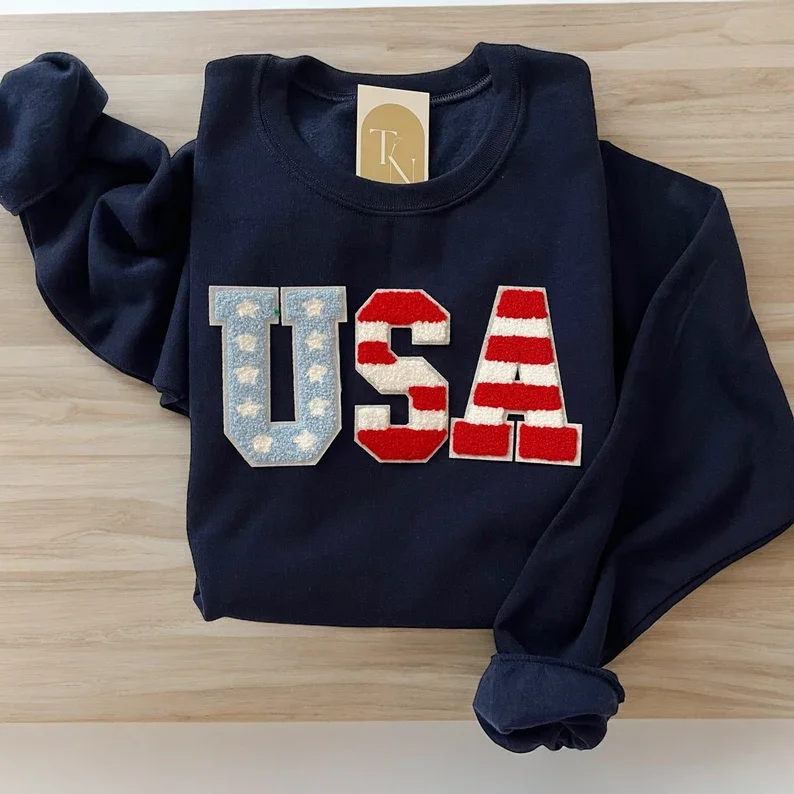 

USA Sweatshirt, Usa Crewneck, 4th of July Sweatshirt, 4th of July Sweater, American Flag Sweatshirt,US Flag Sweatshirt