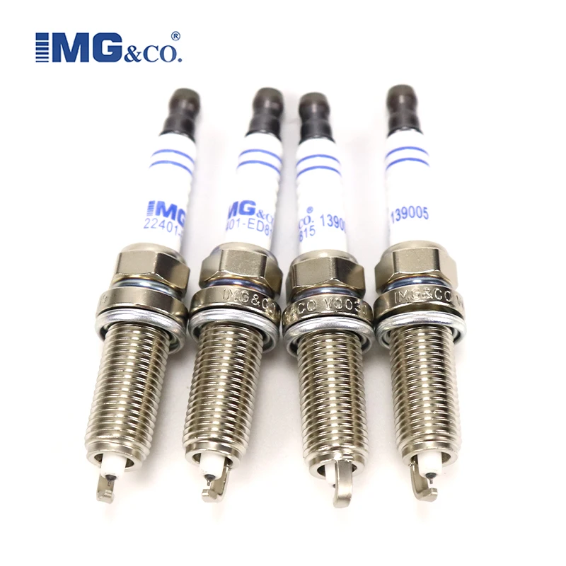 IMG Brand 4pcs Iridium Spark Plug 22401-ED815 For Nissan Micra March Note Tiida X-Trail Cube LZKAR6AP-11,DILZKAR6A11,FXE20HE11