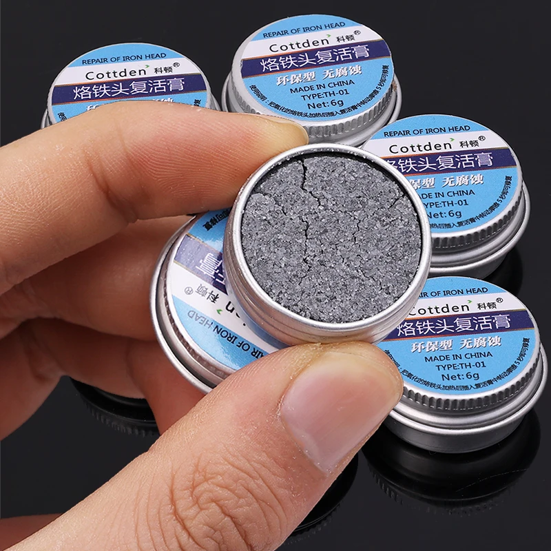 1/3pcs Electrical Soldering Iron Tip Refresher Resurrection Activator Non-stick Tin Solder Cream Clean Paste for Oxidative Head