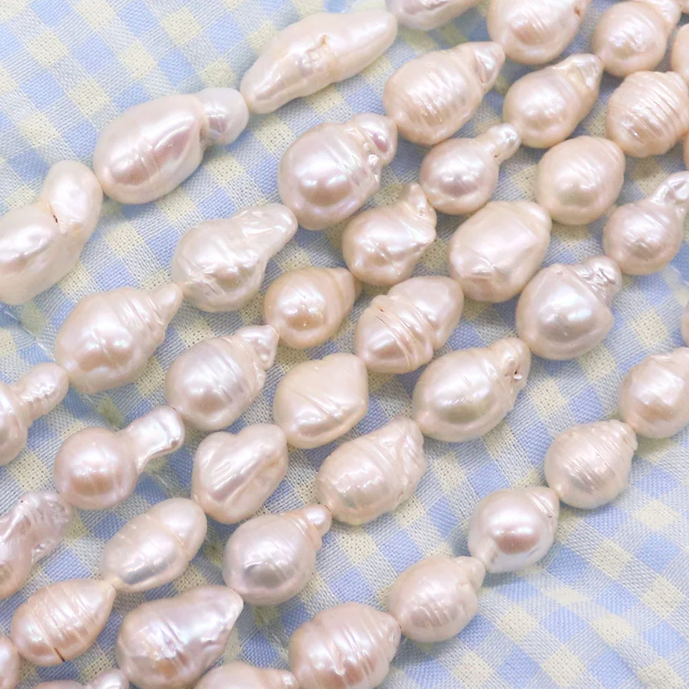 Natural Freshwater Pearl Beads Straight Hole Irregular Thread Small Tail Pearl Loose Bead for Jewellery Making Supplies DIY Gift