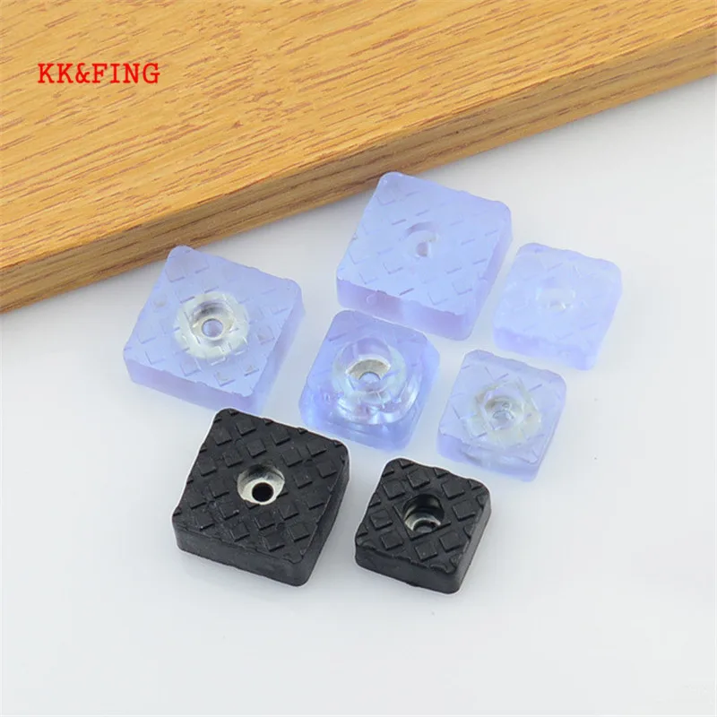 KK&FING 10pcs Soft Transparent Non-slip Pads Chair Table Feet Leg Bottom Pads Furniture Sofa Stool Foot Covers Floor Protectors