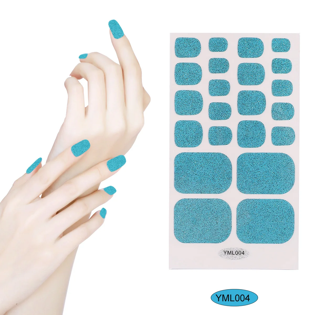 

6 Sheets Nail Stickers for Art DIY Manicure Decoration Ornament Supplies Glitter