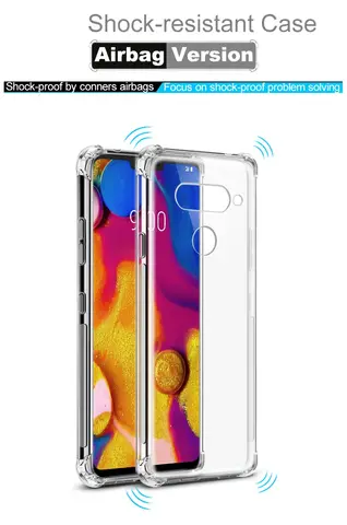 Stötsäkert Air Cushion-skal till LG Q60 V60 G8S G8 G7 Fit V50 V40 V30 Thinq Q60 G6 k30 Airbag TPU-skal till LG G7 8 best sales LG G7 ThinQ-skal - №1