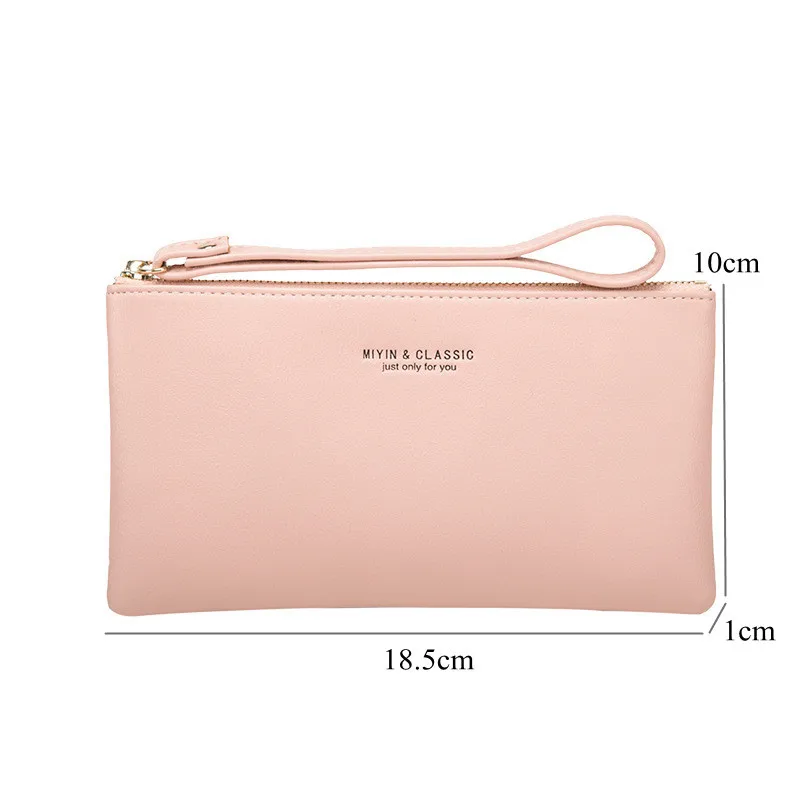 Korean Long PU Leather Women Wallets Multi-Function Wristband Clutch Money Phone Bag Female Coin Purses Credit Card Holder - Image 6