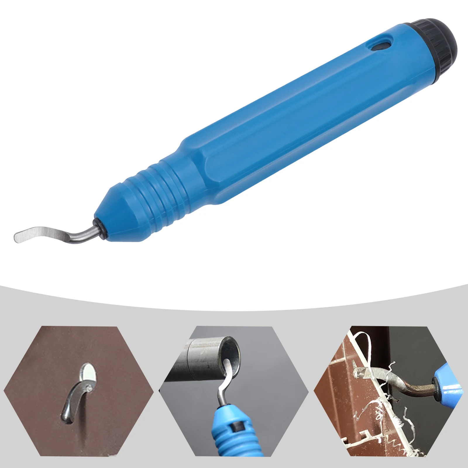 

Lightweight Compact Deburring Tool Sharp Durable Scraper Wide Application For Steel Iron Aluminum Plastic DIY Home Industrial