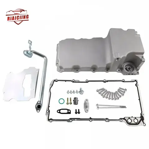 Cars accessories LS Swap Aluminum Oil Pan Retrofit Kit Low Profile For LS1 LS2 LS3 4.8L 5.3L 6.0L