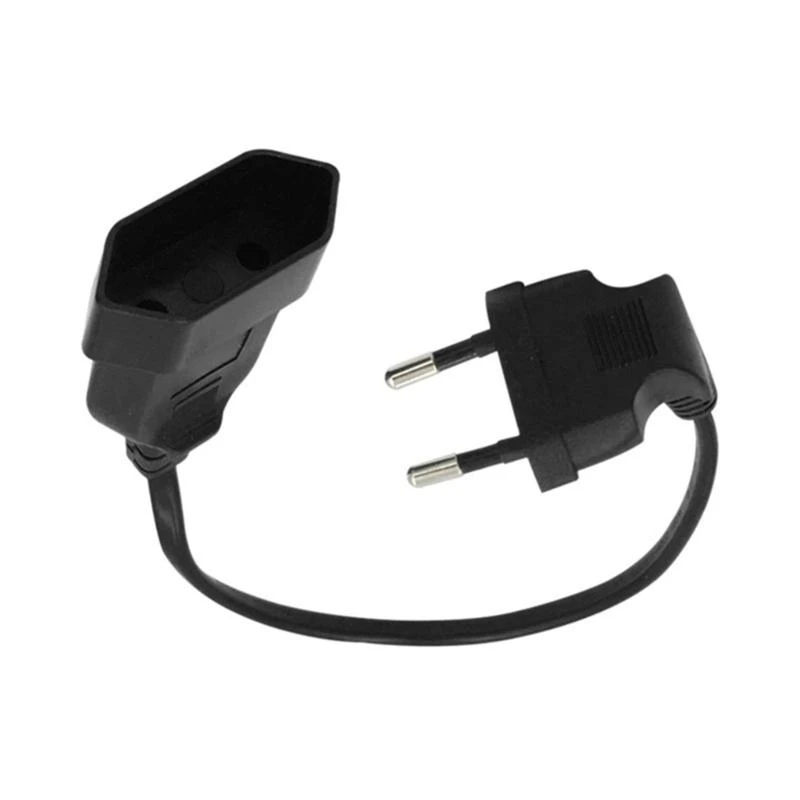97QB Doppelende EU4.0mm 2Pin Runde Anschlüsse Netzkabelwandleradapterkabel