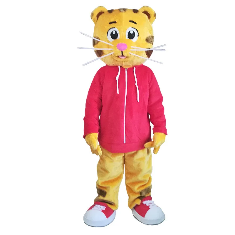 

Cartoon Red Tiger Mascot Costume Stage Event Performance Cosplay Furry Suits Walking Puppet Costume