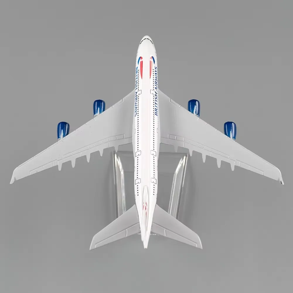 1:400 Scale Metal Airplane Replica 16cm British Airways A380 Airbus Airplane Die-Cast Model Boy Airplane Collectible Gift