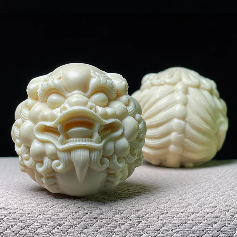 Home decoration accessories Desktop ornament Ivory fruit Pixiu Handheld components gift 1pcs Feng Shui ornaments