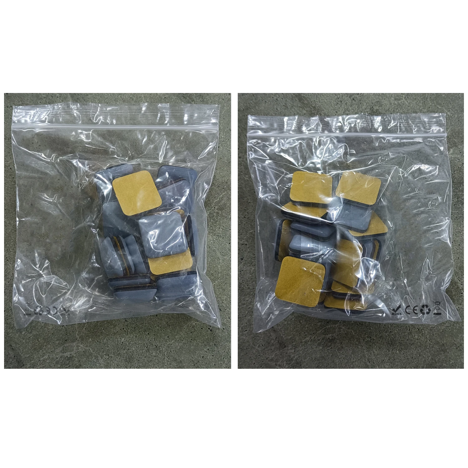 

A04I 20 PCS Furniture Gliders Slider 25 x 25 mm PTFE Self Adhesive Furniture Moving Pads Square for Furniture Easy