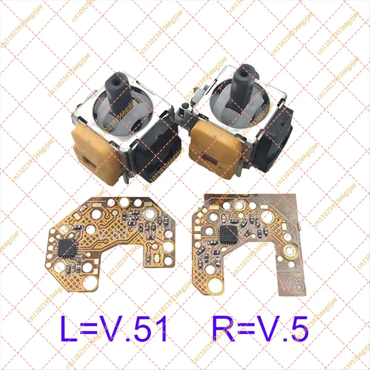 FY [B63C] 2PCS Hall Joystick+Calibration Board for Xbox One Gamepad Hall Effect & Hall Joystick Center/Outer Ring Calibration