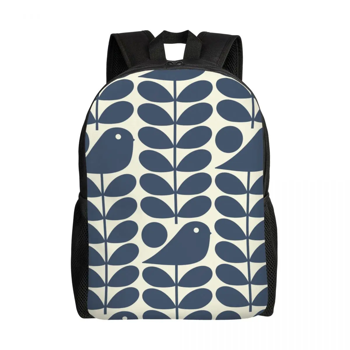 

Custom Orla Kiely Early Bird Dark Marine Backpack for Men Women Waterproof School College Bag Printing Bookbag