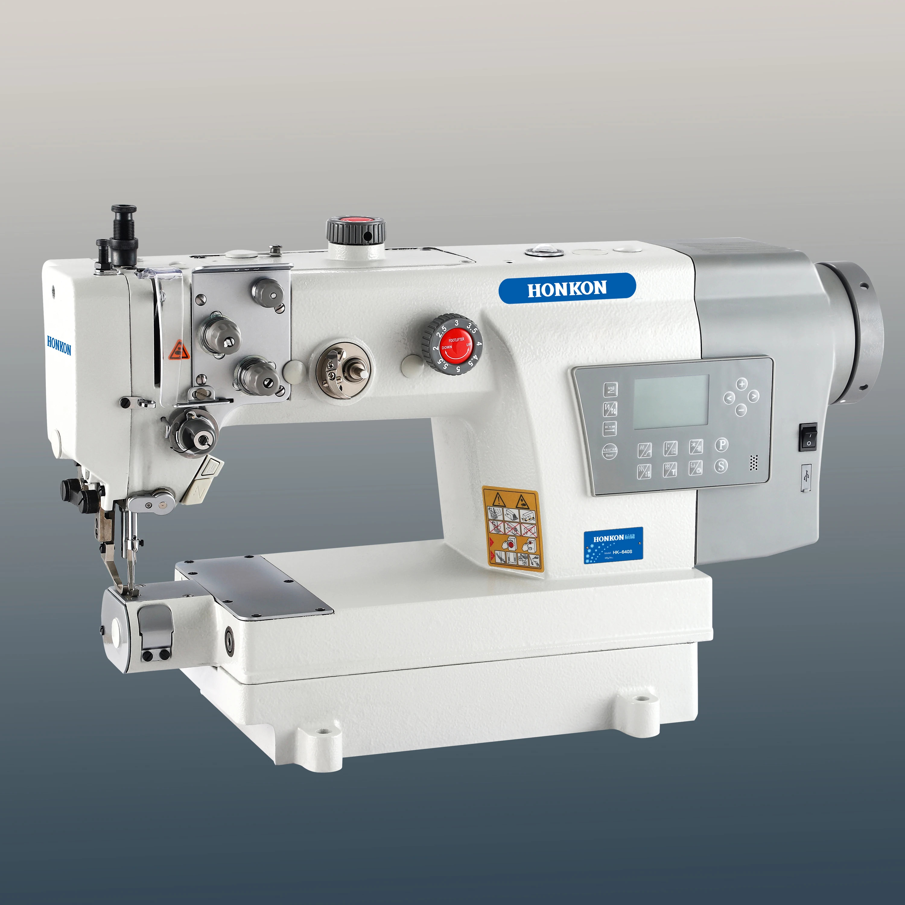 

Hot Sales Cylinder Bed Heavy-duty Single Needle Lockstitch Industrial Sewing Machine HK-640S