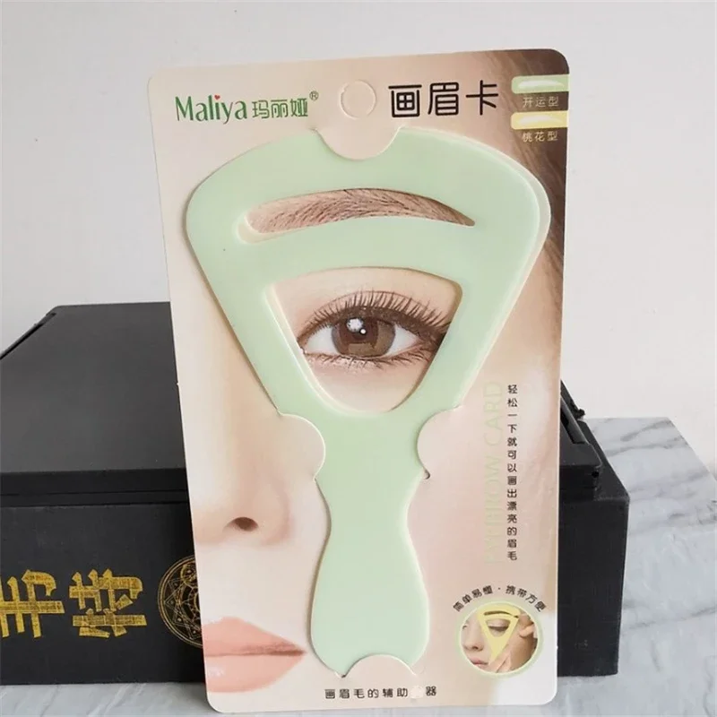 2Pcs/set Reusable Eyebrow Stencil Set Grooming Shaping Balanced Template Eyebrow Drawing Card Makeup Tools makyaj malzemeleri