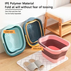 Foldable Foot Bath Bucket Massage Foot Wash Basin Home Laundry Tub Bucket Children's Foot Bath Basin Portable Foot Soak Foot Tub