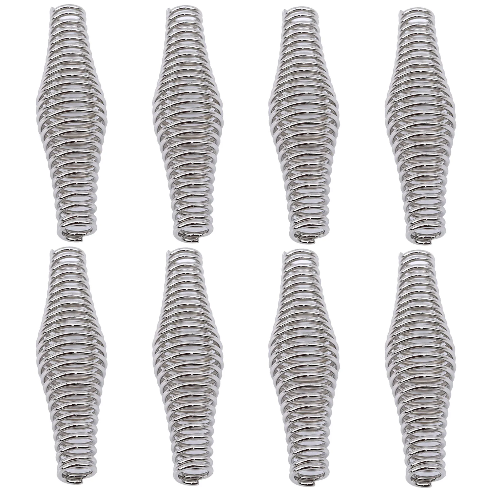 4pcs/8pcs Spring Steel Handle Chrome-plated Insulated Flexible Spring For Grills Wood Stoves Grills Stoves Fireplaces