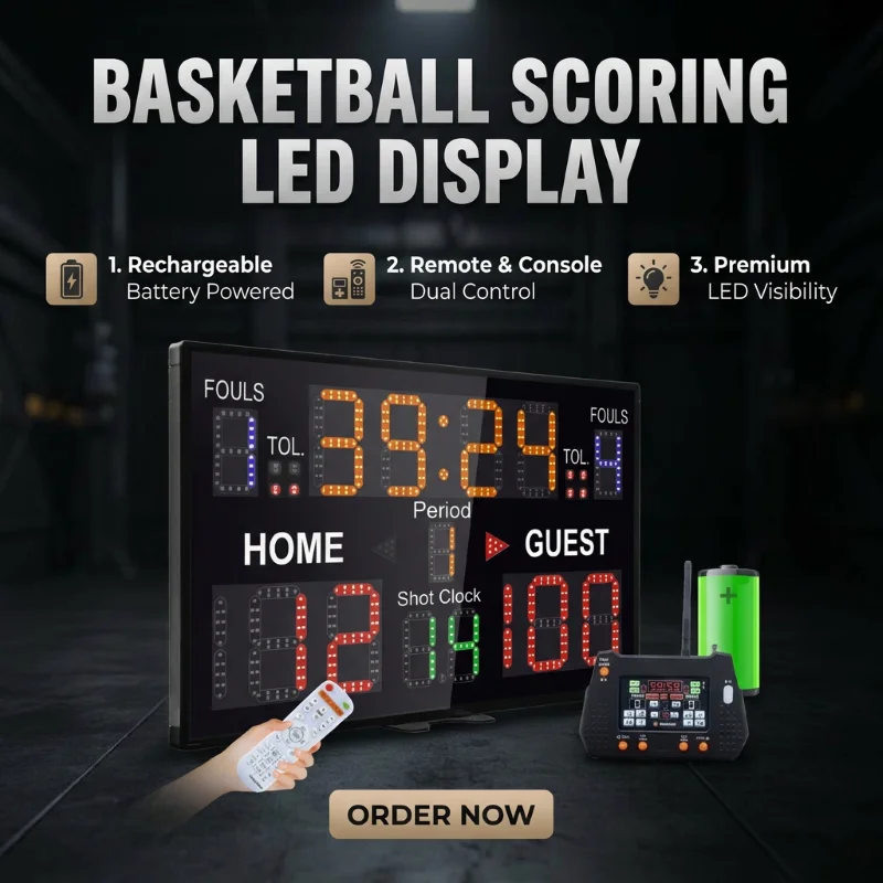 ポータブルワイヤレスリモートコンソールコントロールLEDデジ - Scoreboard Digital のレビューと価格
