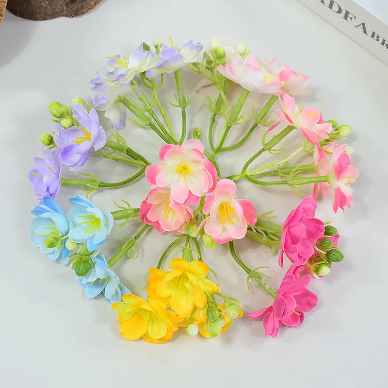 

Artificial Silk Jiamine Flower Head For DIY Wreath Handring Decorative Party Decoration Wedding Wall Bouquet