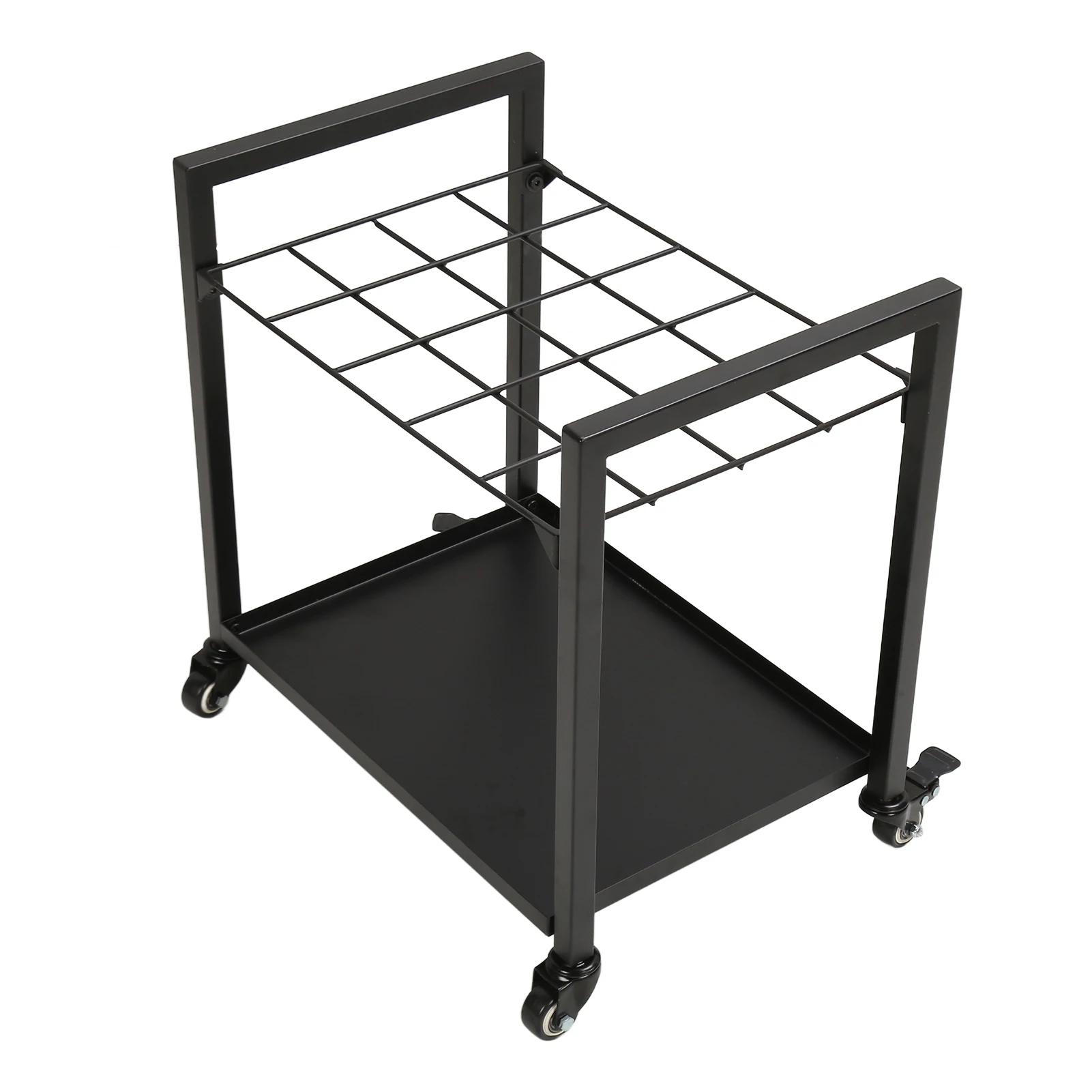 20 Slots Blueprint Storage Rack Cart Blueprint Roll File Holder Metal Blueprint Holder with Wheels for Office School