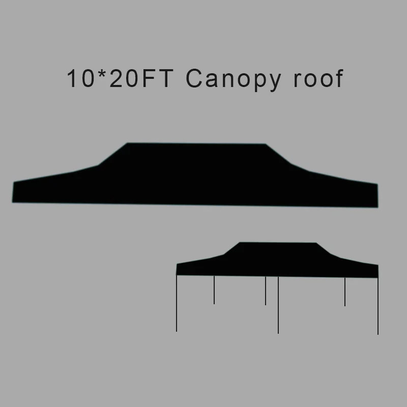 10*20FT Folding Tent Roof Canopy White Tent Roof For Sporting Events Outdoor Party Tents Sun Shelter For Varieties Frame