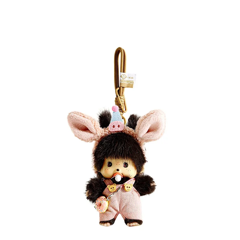 

Genuine Cute Monchichi Backpack Hanging Accessory Plush Doll Toy Keychain Hanging Decoration Birthday Gift Kawaii Anime Toy