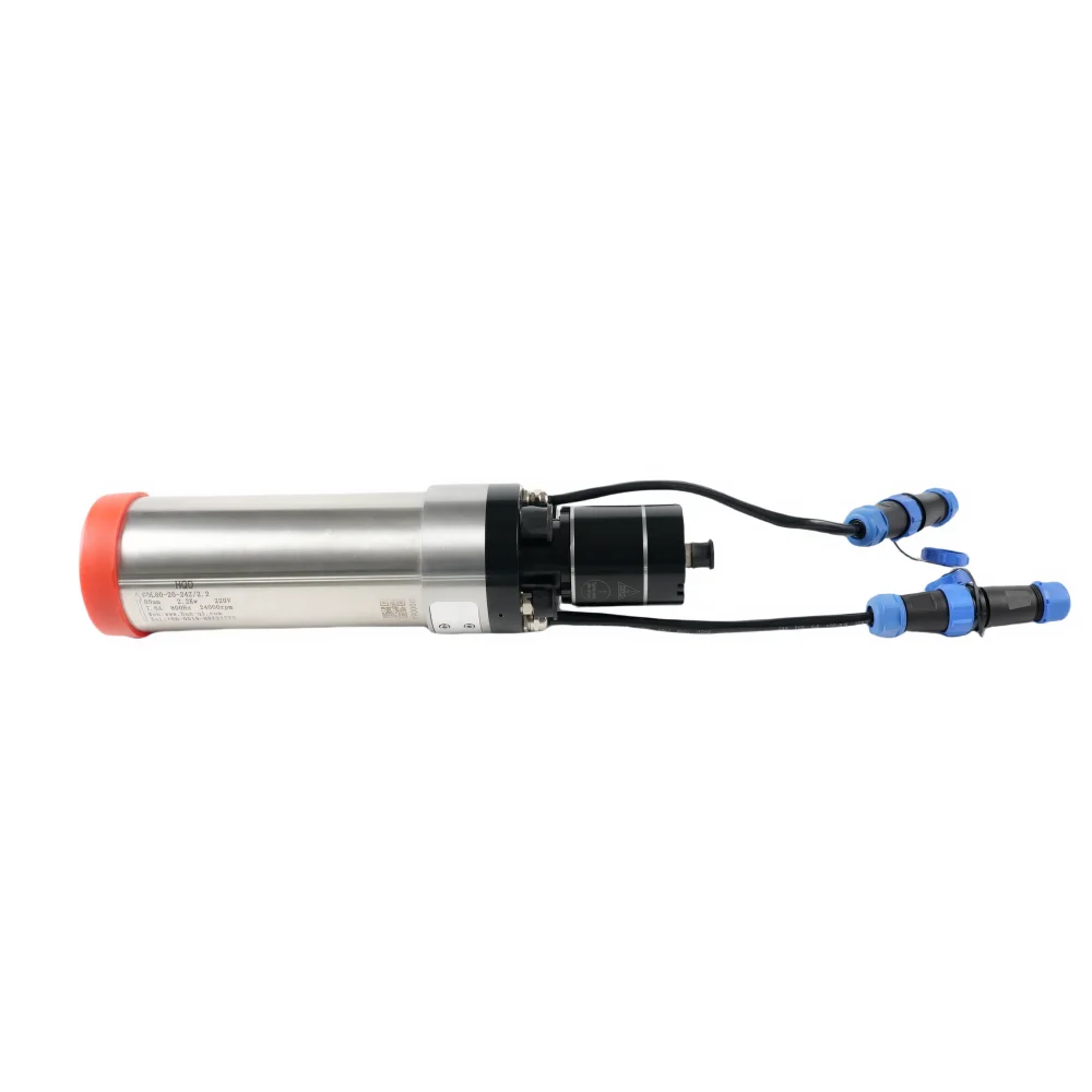 GDL80-20-24Z-2.2B HQD 7.6A 800Hz 220V 2.2Kw CNC ATC Spindle Motor Water Cooled Inverter 24000RPM Bearing Milling