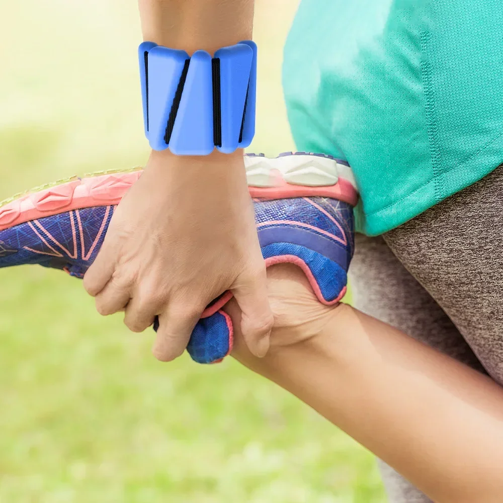 1/2lbs Handgelenk Gewichte Yoga Fitness Übung Dreieck Silikon Einstellbare Knöchel Handgelenk Schutz Gewicht Armband Jogging Armband – Detail 6