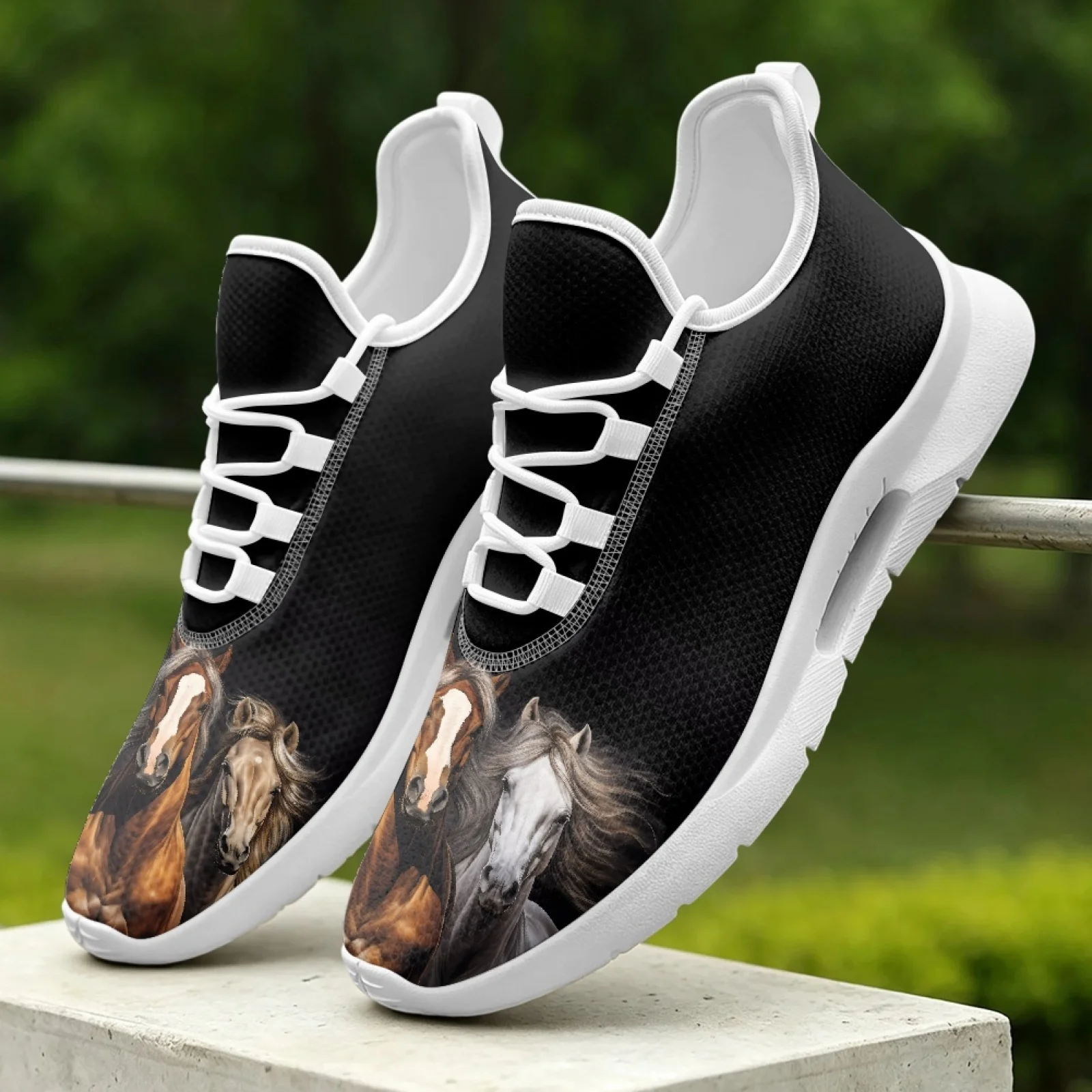 XIXIRIMIDO Women's Lace-up Casual Shoe Nurse Shoes Women's Sandals Men's Sneakers and Casual Shoes Tenis Feminino Horse Racing