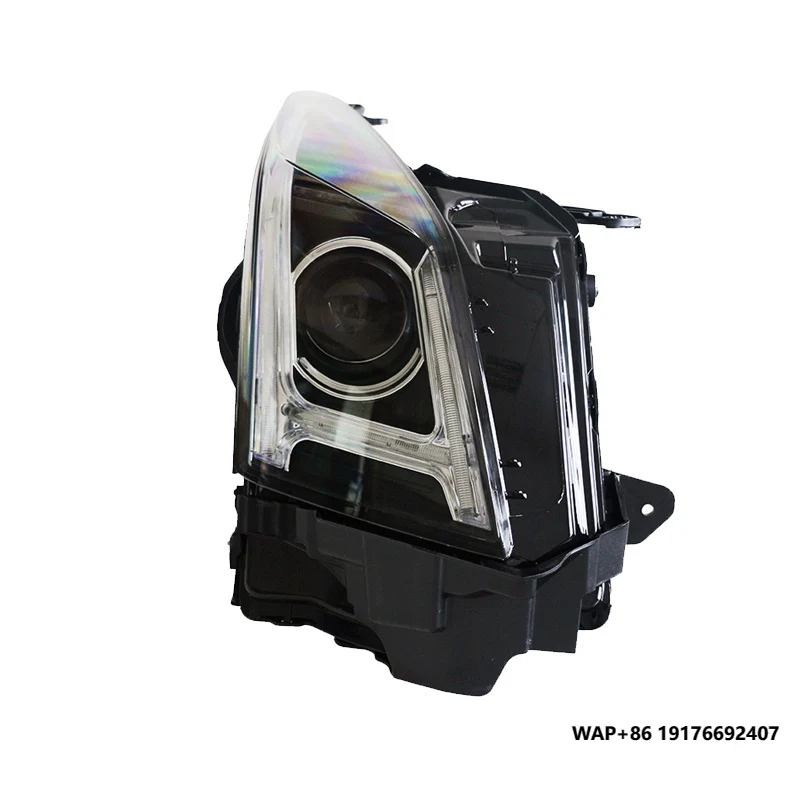 For Cadillac ATS-L Full LED Monochrome H-Type Daytime Running Light Assembly 6000K Bi-Optical Lens Headlamp for Front Vehicle