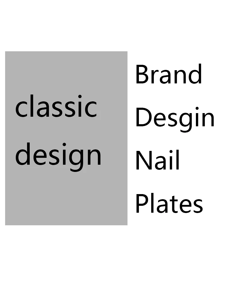 Brand logo Floral Leaves Nail Stamping Plate Image Transfer Template Geometric Flower Stainless Steel Stencil Nail Art Tools