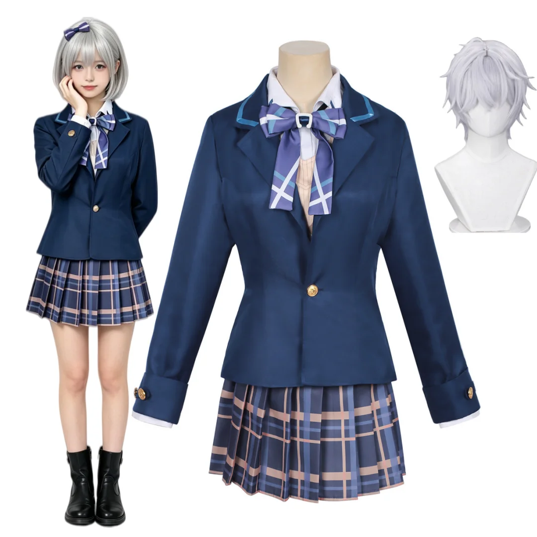 

Game Neverness to Everness NTE Zero Cosplay Costumes Wig Full Set school uniform