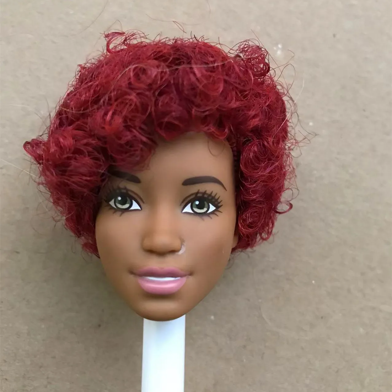 Rare Face Doll Head Colorful Soft Hair Doll Heads Quality Limited Collection Doll Parts Good Makeup Doll Parts DIY Accessories