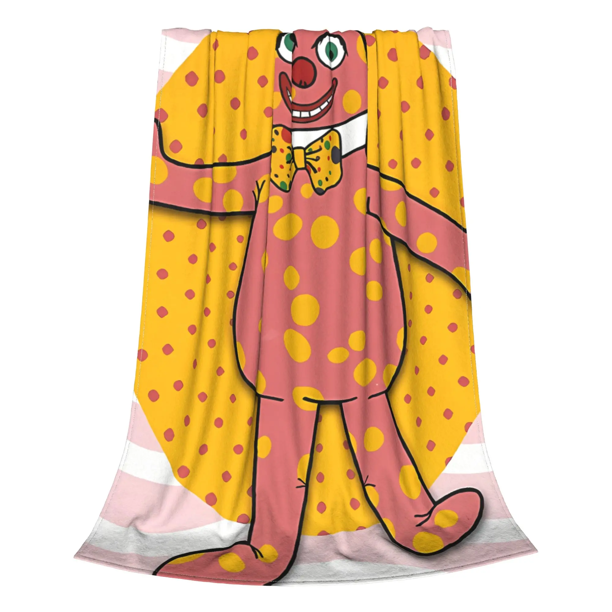 1PC Spotted Squishy Cartoon  Mr Blobby Home Room Decorations Winter Blankets For Adults Bedding Home Interior Sofa Knee