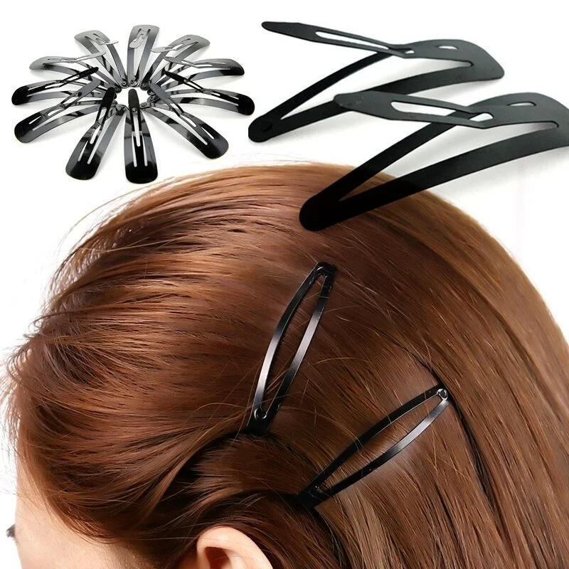 12pcs Black Geometric Hair Clip BB Hairpins Barrettes Styling Tools Women Girls Hairgrips Hair Accessories Headwear Headdress