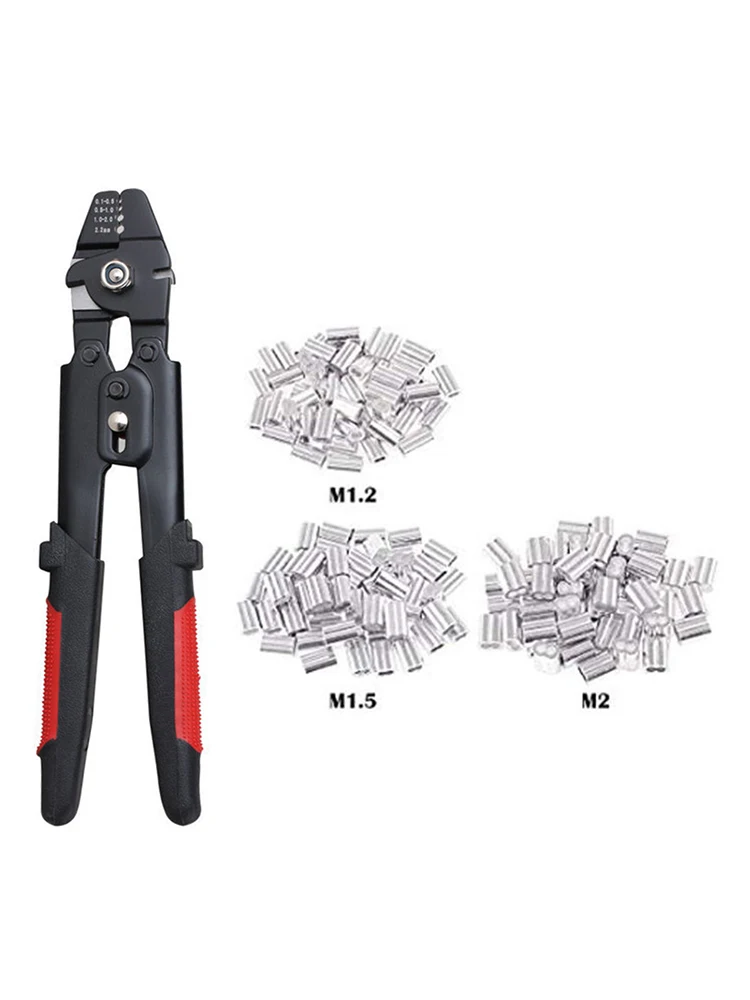 Wire Rope Crimping Tool, Wire Rope Swager, Alumínio Double B, Pesca Crimping Tool, 180pcs