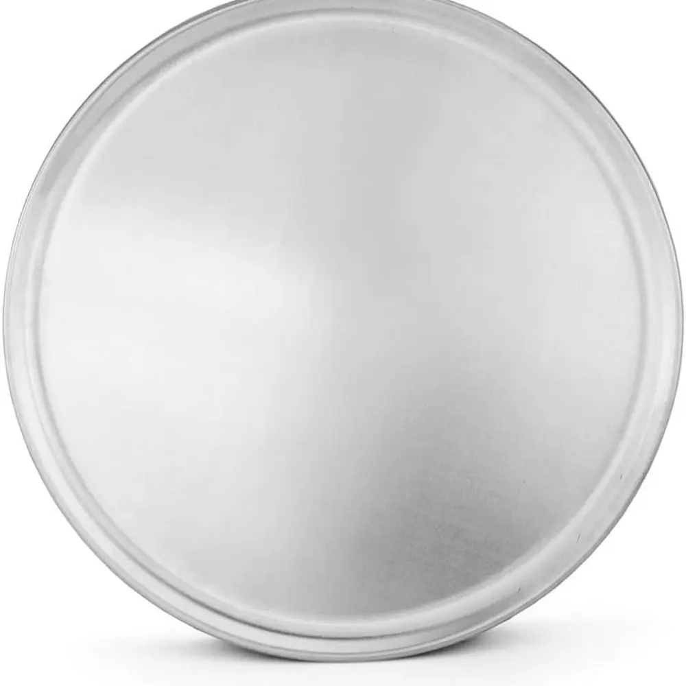 

16-Inch Aluminum Pizza Baking Trays, Restaurant Quality, Coupe Design, 6-Pack