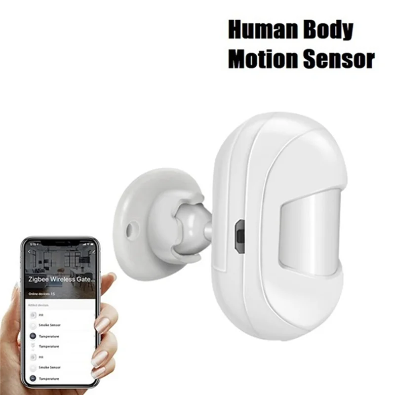 Tuya Zigbee PIR Motion Sensor Human Body Motion Sensor Smart Security Detector Smartlife Work With Alexa Zigbee Gateway-AA80