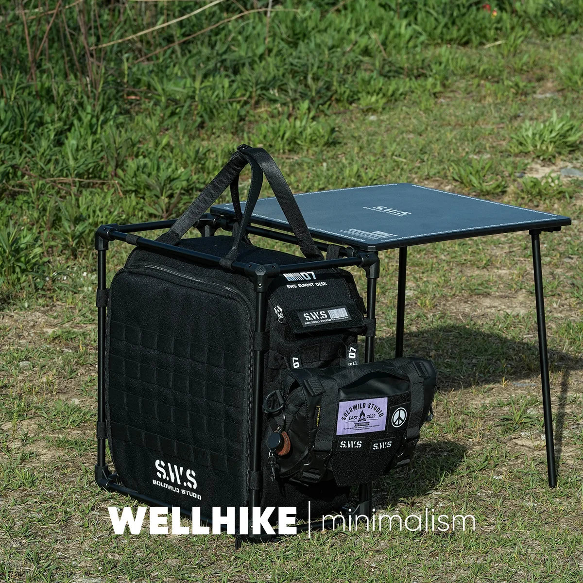 

Outdoor Tactical Folding Office Desk Bag SWS High-strength Aluminum Alloy Oxford Cloth Camping Table Storage Bags