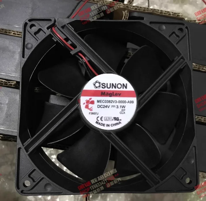 

SUNON MEC0382V3-0000-A99 DC 24 В 3,1 Вт 120x120x38 мм 2-проводной охлаждающий вентилятор для сервера
