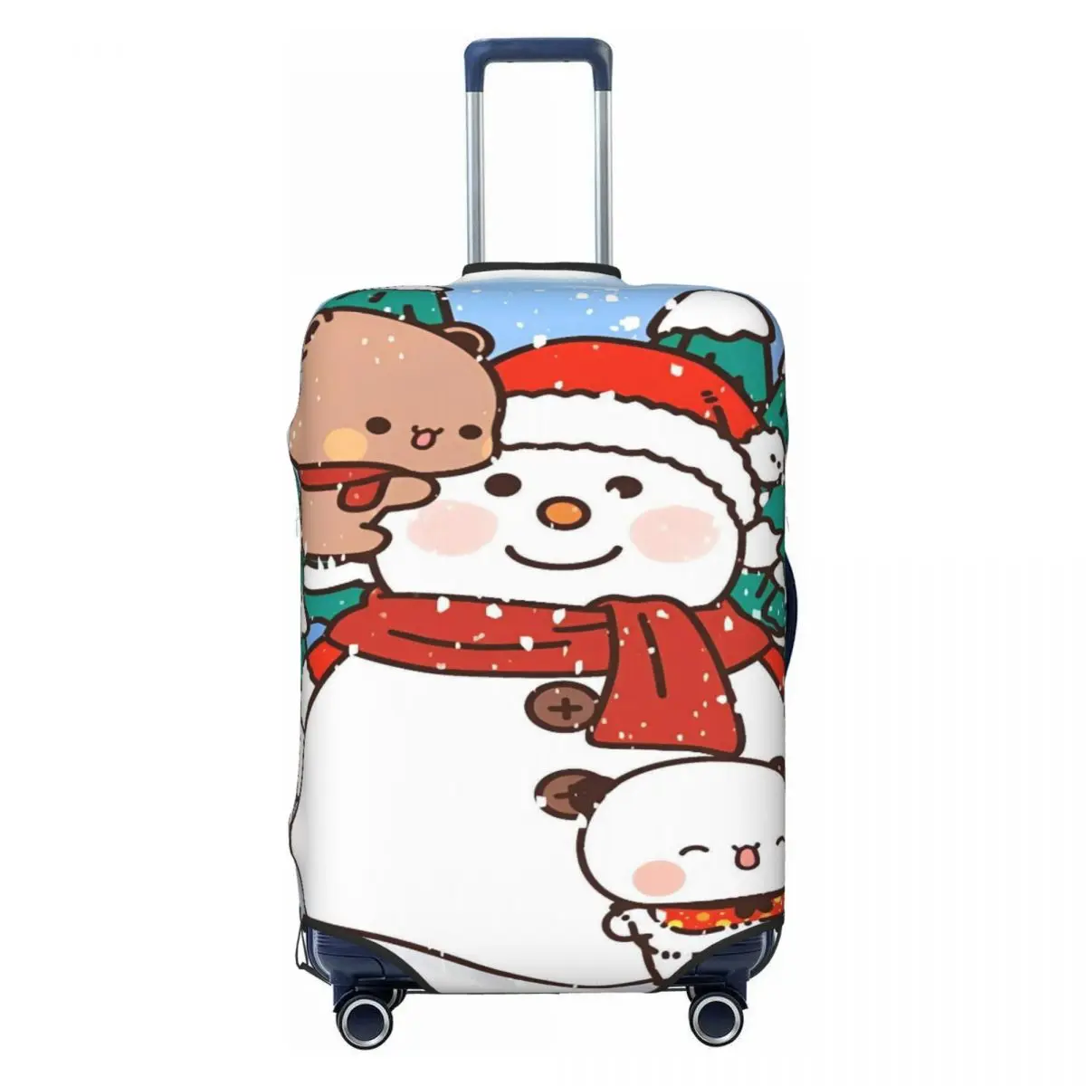 Bubu Dudu Suitcase Cover Christmas Cruise Trip Vacation Practical Luggage Case Protection