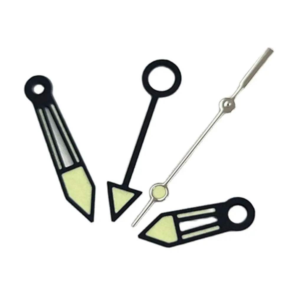

Green Luminous Watch Hands for NH34 NH35 Movement Hour Minute Second Gmt-Hand Set 4 Pins Watch Pointers Accessories